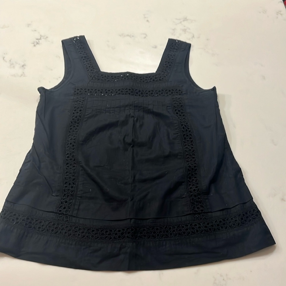 Gap Sleeveless Eyelet Blouse